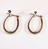 14K Yellow Gold Diamond Hoop Style Earrings app. 1/3 ct. tw.