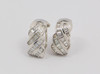 18K White Gold 3 ct. tw. Diamond Baguette Earrings