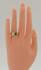10K Yellow Gold Light Brown Synthetic Star Sapphire Ring, Size 7.75