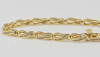 14K Yellow Gold Infinity Link Diamond Bracelet