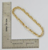 14K Yellow Gold Infinity Link Diamond Bracelet