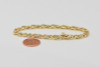 14K Yellow Gold Infinity Link Diamond Bracelet