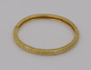 18K Yellow Gold Diamond Set Hinged Bangle Bracelet, 1/2 ct. tw.