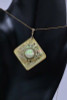 14K Yellow Gold Mother of Pearl Pendant on 18" Chain