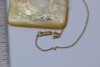 14K Yellow Gold Mother of Pearl Pendant on 18" Chain