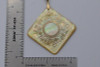 14K Yellow Gold Mother of Pearl Pendant on 18" Chain