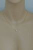 14K Yellow Gold Diamond Set Necklace with 17" Chain
