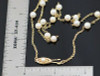 14K Yellow Gold Pearl Chain 17" long with 15 Pearls 4mm. Each