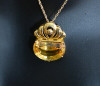 14K Yellow Gold Citrine Pendant on 18" Chain