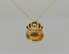 14K Yellow Gold Citrine Pendant on 18" Chain