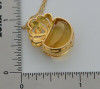 14K Yellow Gold Citrine Pendant on 18" Chain