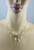 14K Yellow Gold Peridot Baroque Pearl Lavalier - Secessionist Style