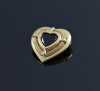 14K Yellow Gold Heart Shaped Garnet Pendant on 20" Chain