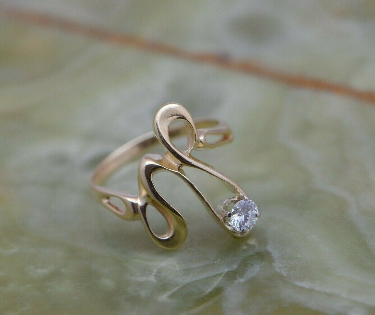10 karat H diamond cut initial ring 10K yellow white gold ladies H initial  ring | eBay
