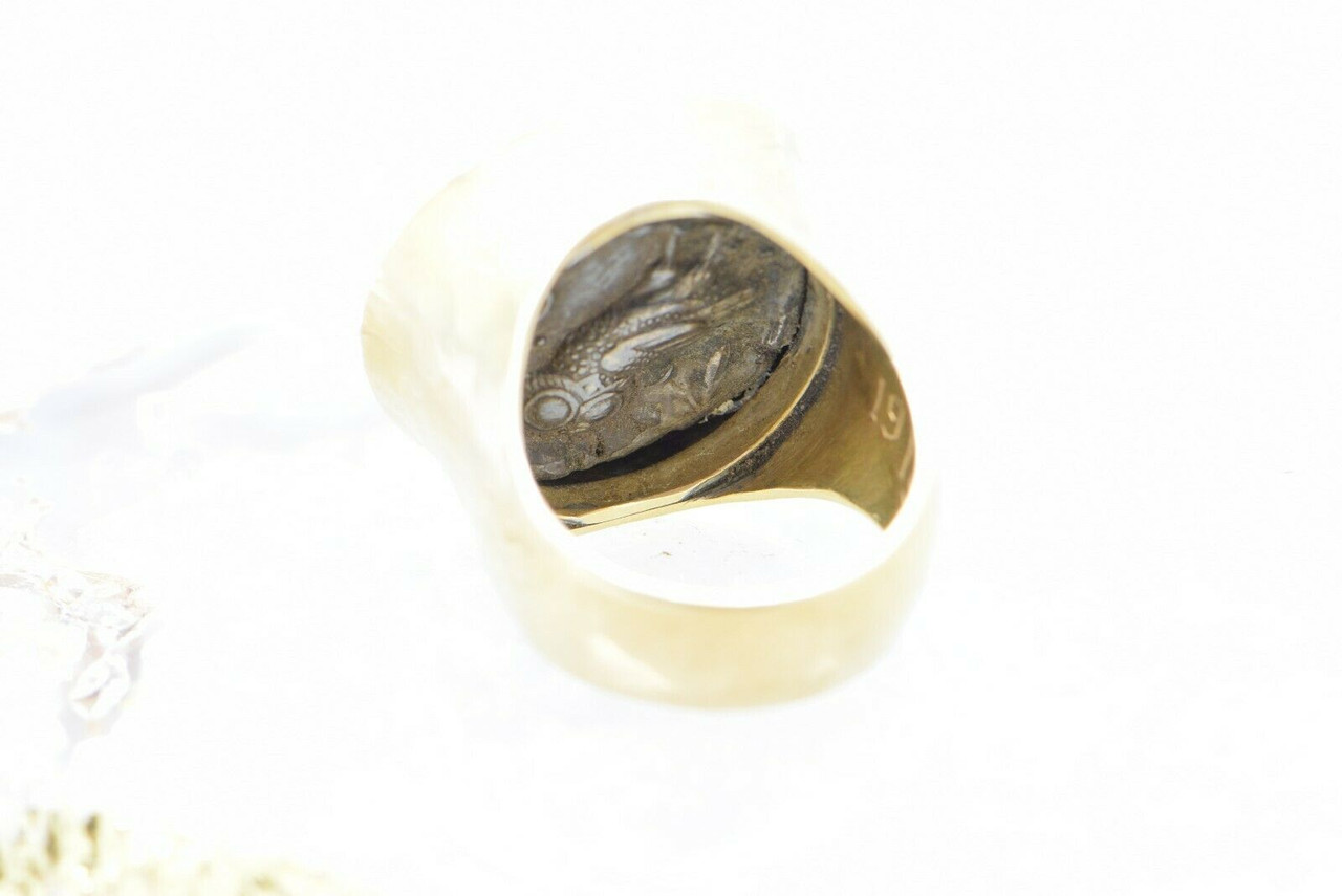 Sterling Silver Sovereign Coin Ring - ALL SIZES inc Large - St