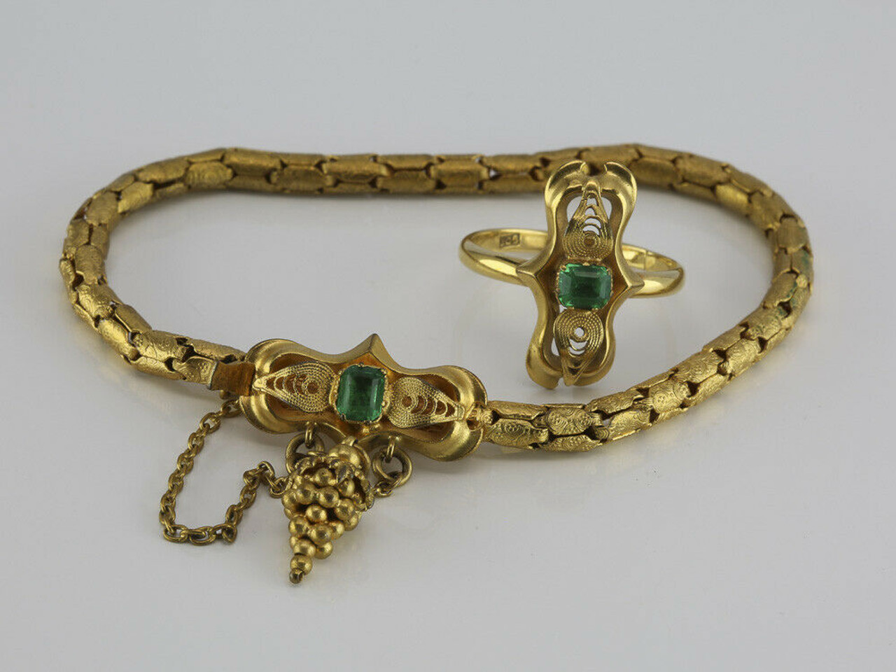 Rare belt bracelet circa 1900 RG/GG 585/000 (Russian 56 …
