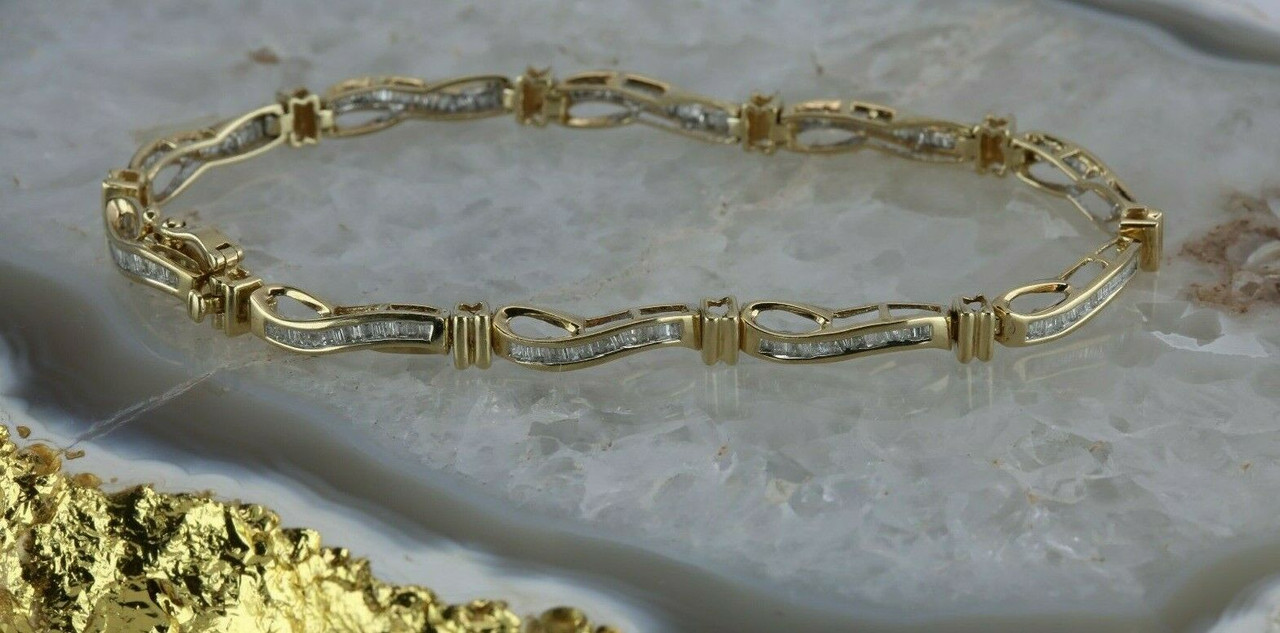 Kay Jewelers Black Diamond Bracelet 1/3 ct tw Round-cut Sterling Silver-  Bracelets