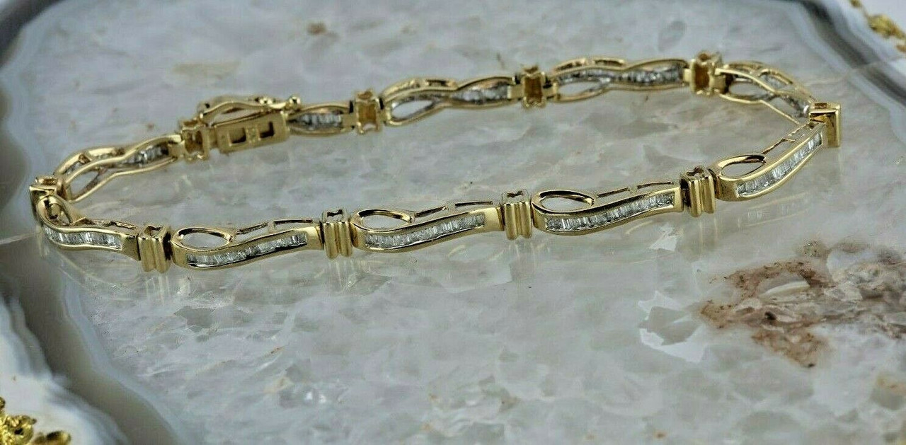 Lab-Created Diamonds by KAY Bracelet 3 ct tw 14K White Gold | Kay