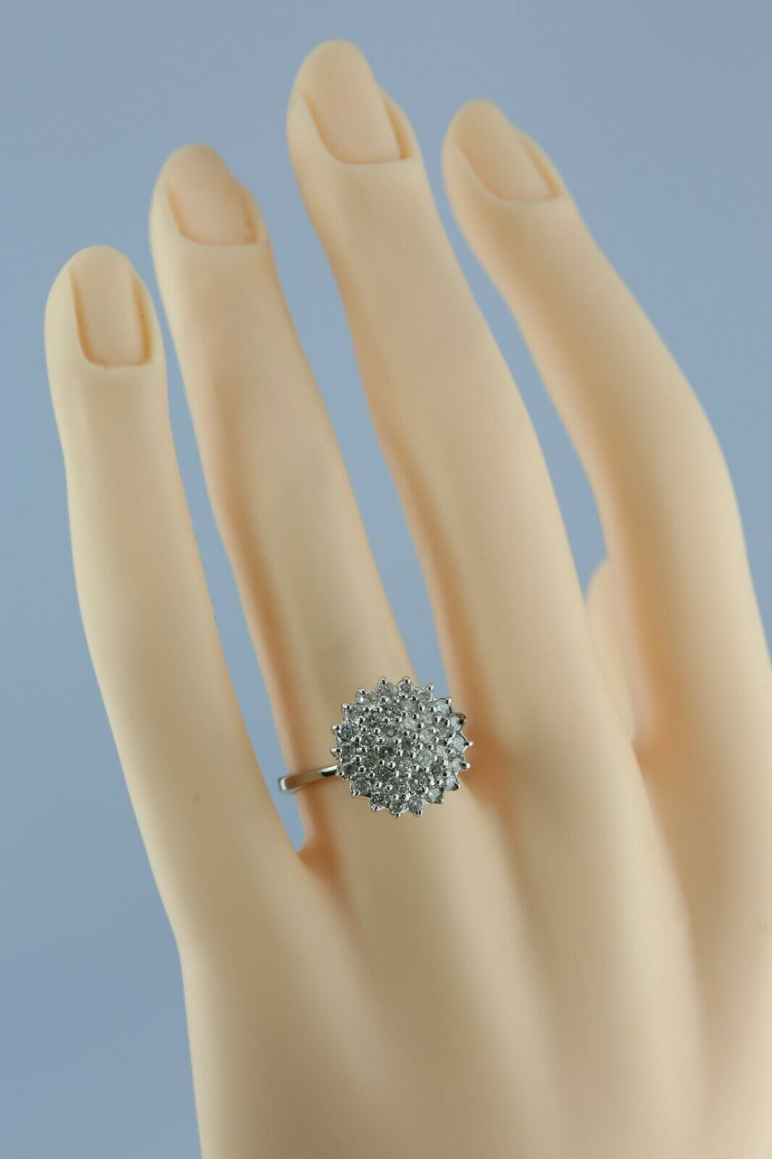 Flower Engagement Ring White Gold | Flower Engagement Ring Women - Luxury  Female - Aliexpress