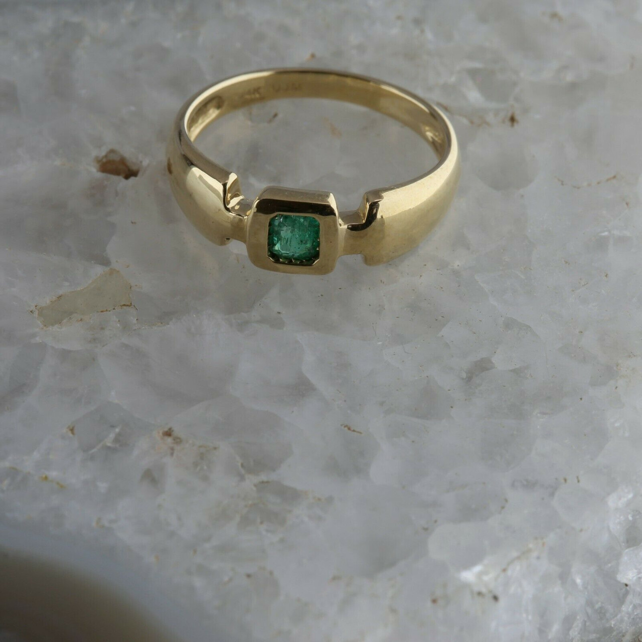 Lab-Grown Emerald 14K Gold Ring — G.V. Jewelry | Custom Jewelry Chicago |  Andersonville Jewelry Store & Repairs