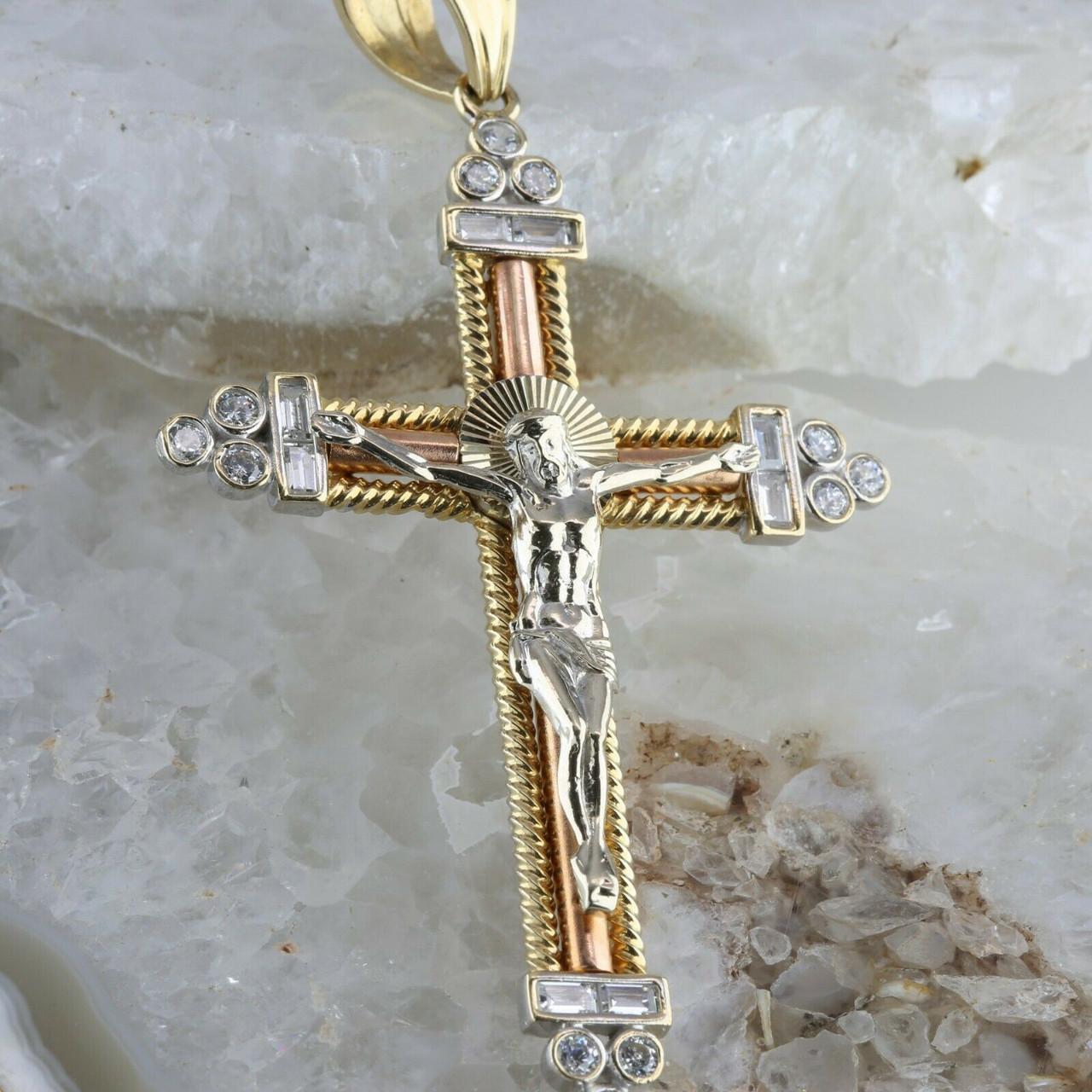 Large sales gold cross