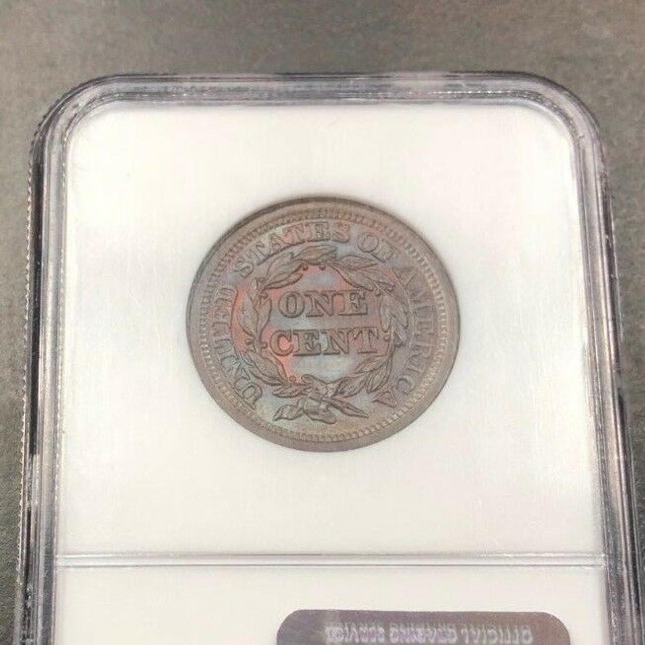 1854 Braided Hair Large Cent NGC MS-67 BN - Colonial Trading Company