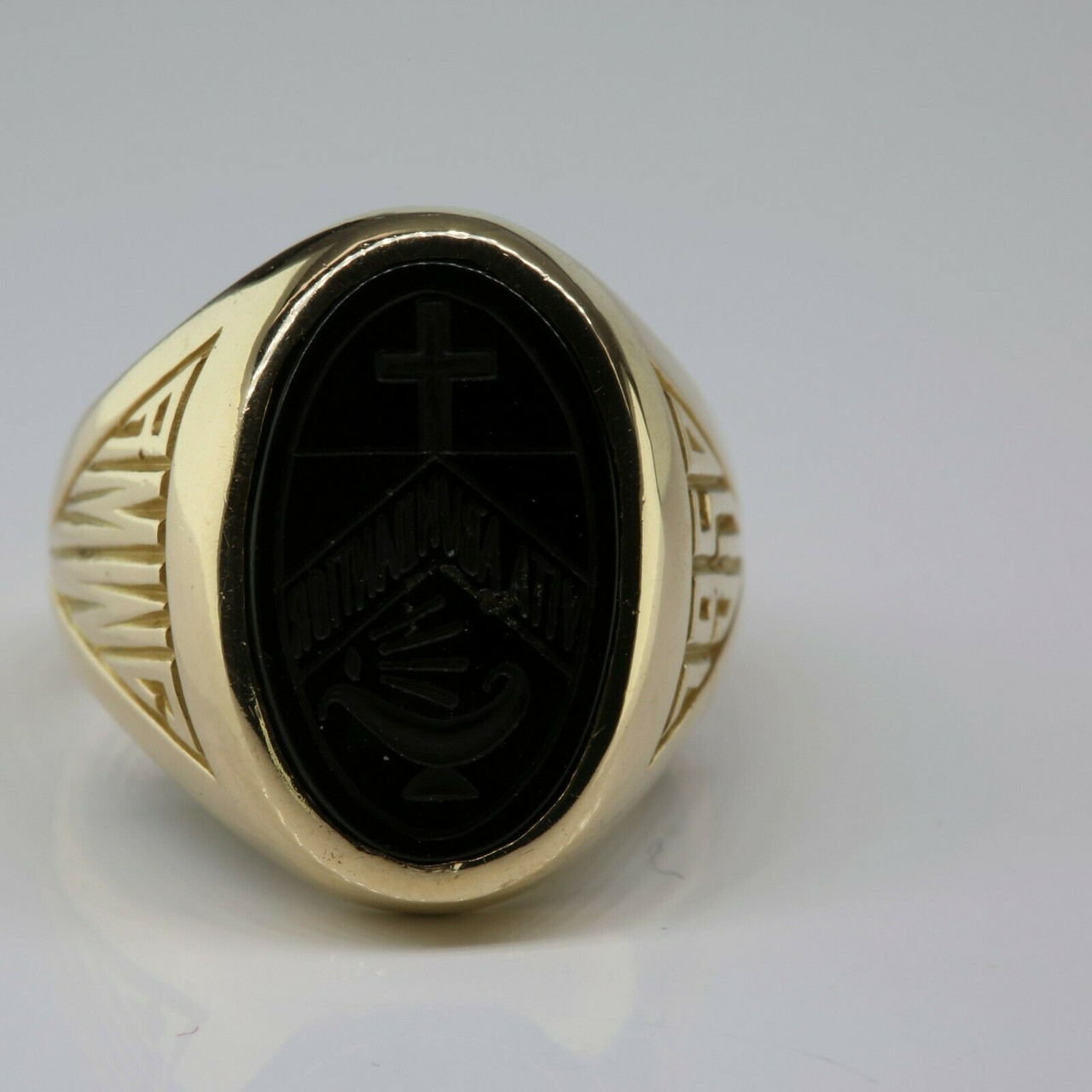 10K Yellow Gold 1950 School Ring Size 5 Circa 1950