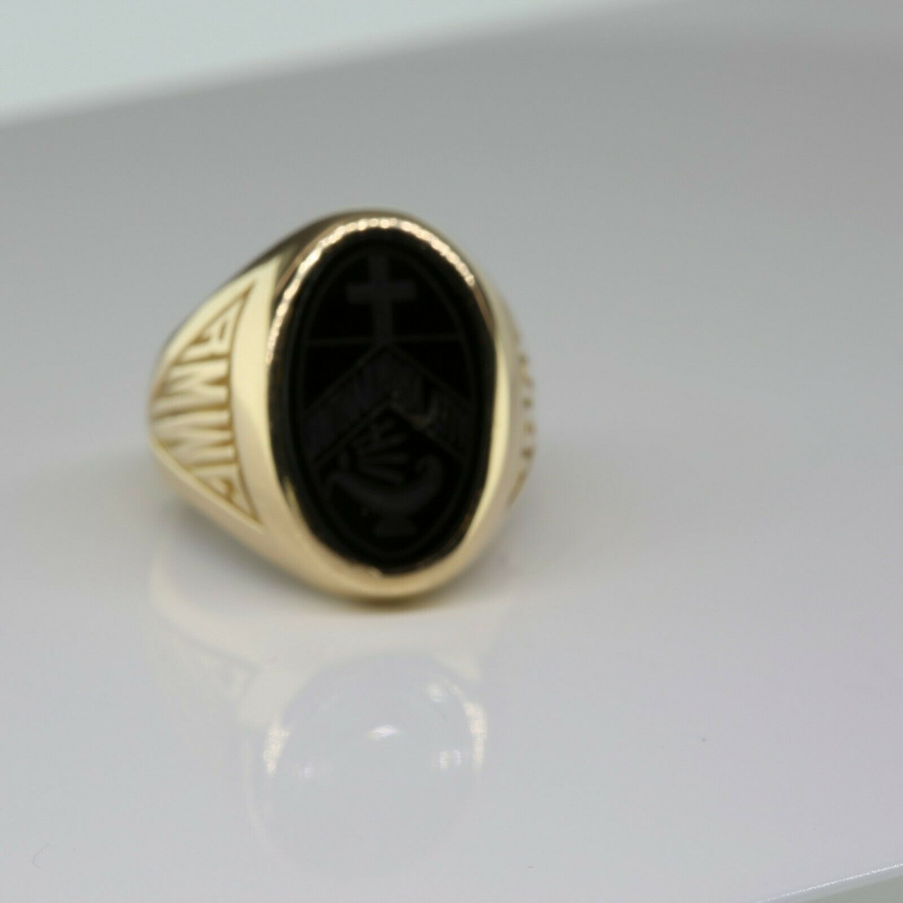 10K Yellow Gold 1950 School Ring Size 5 Circa 1950