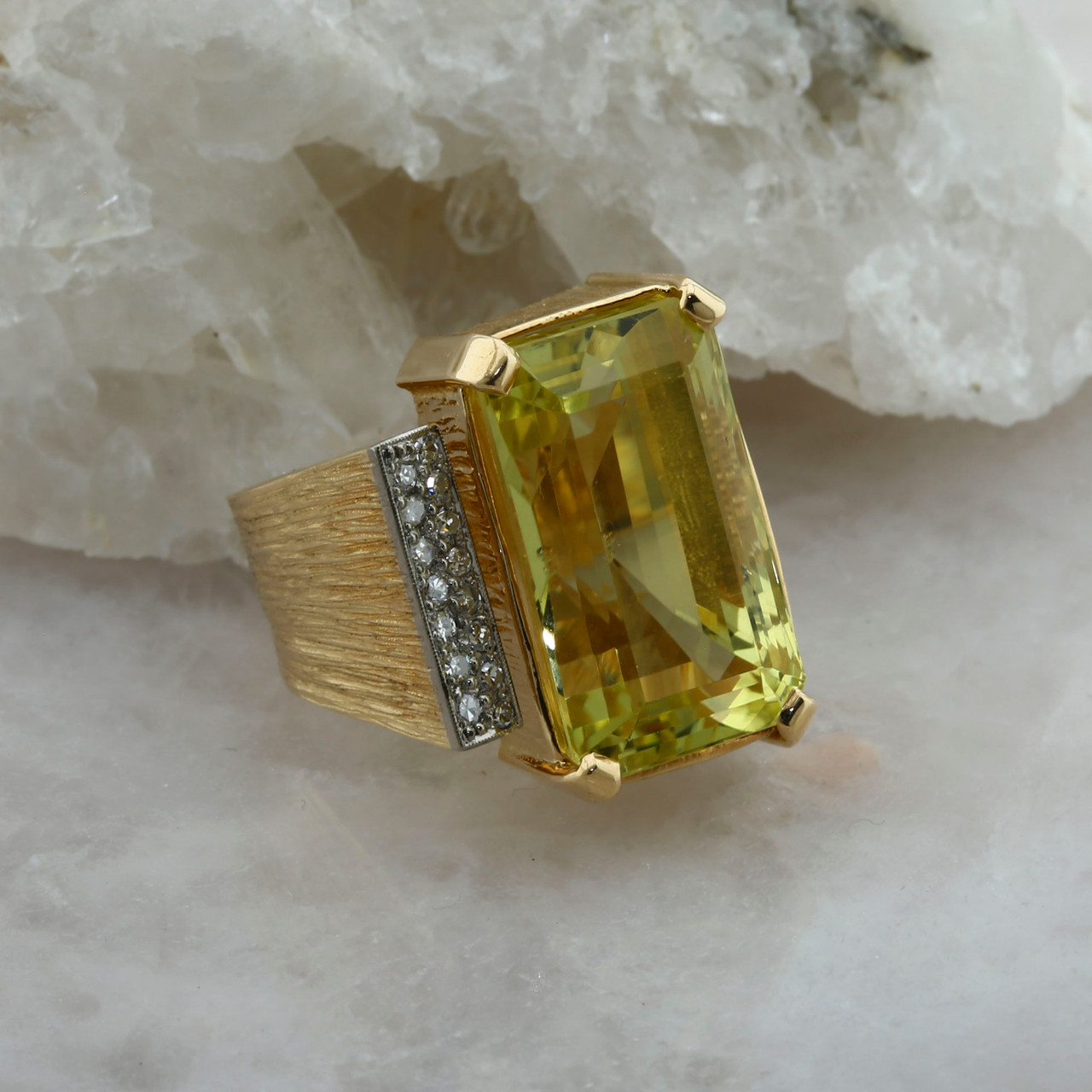 Gold Plated Yellow Topaz Stone Sterling Silver Ring Xmas Gift Yellow Topaz  Ring | eBay