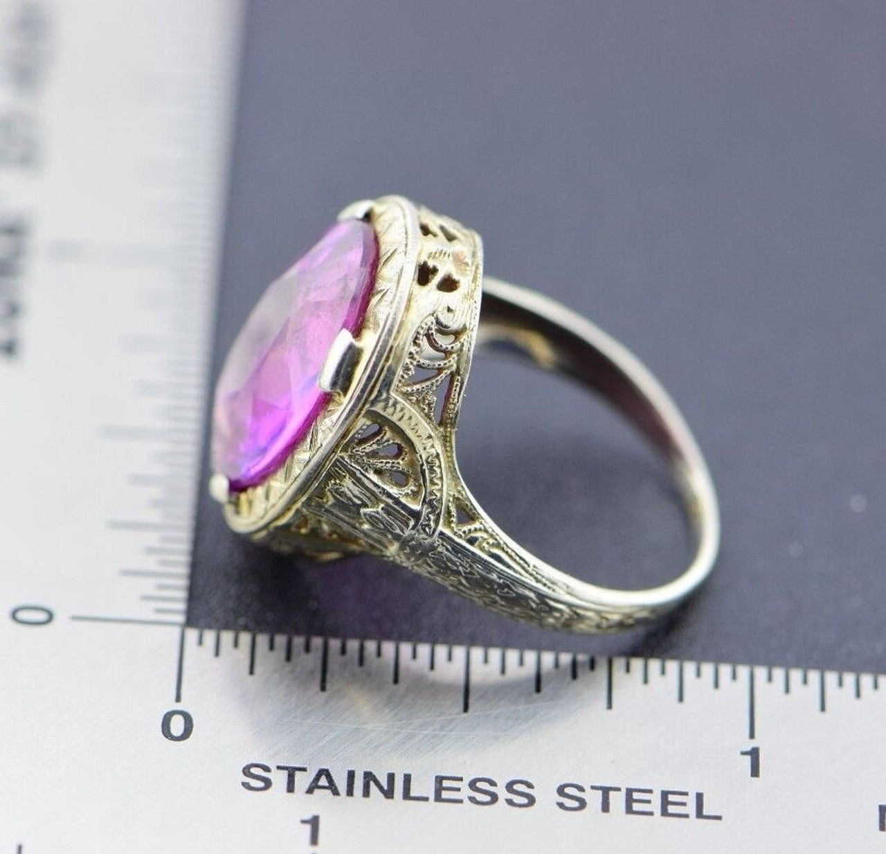 Vintage Alexandrite Engagement Ring Antique Pear Shaped Rose Gold Ring Art  Deco Salt and Pepper Diamond Ring Anniversary Promise Ring - Etsy | Diamond  anniversary rings, Alexandrite engagement ring, Rose gold rings vintage