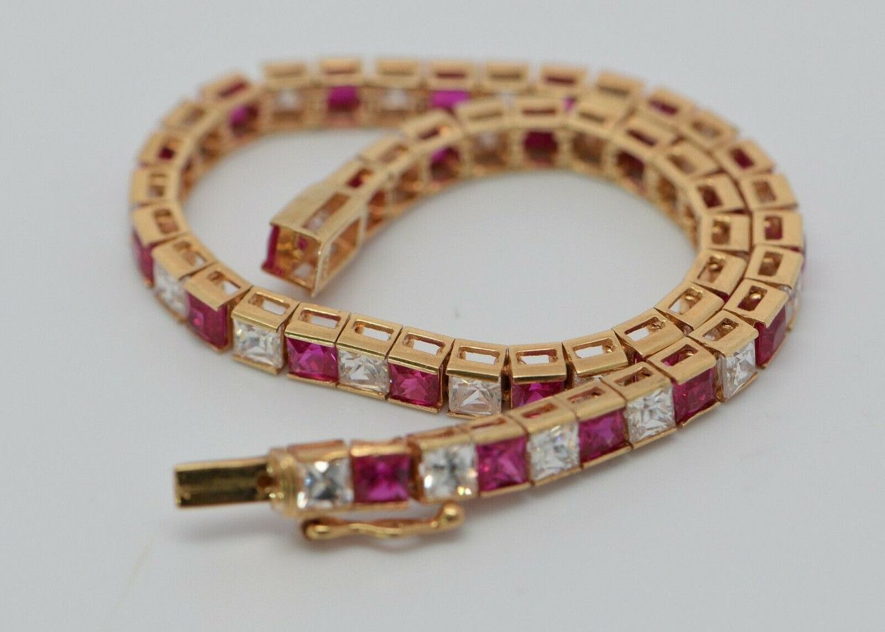 Buy DC Women's Gold-plated and Red Ruby Bangle Set (Red and Golden) at  Amazon.in
