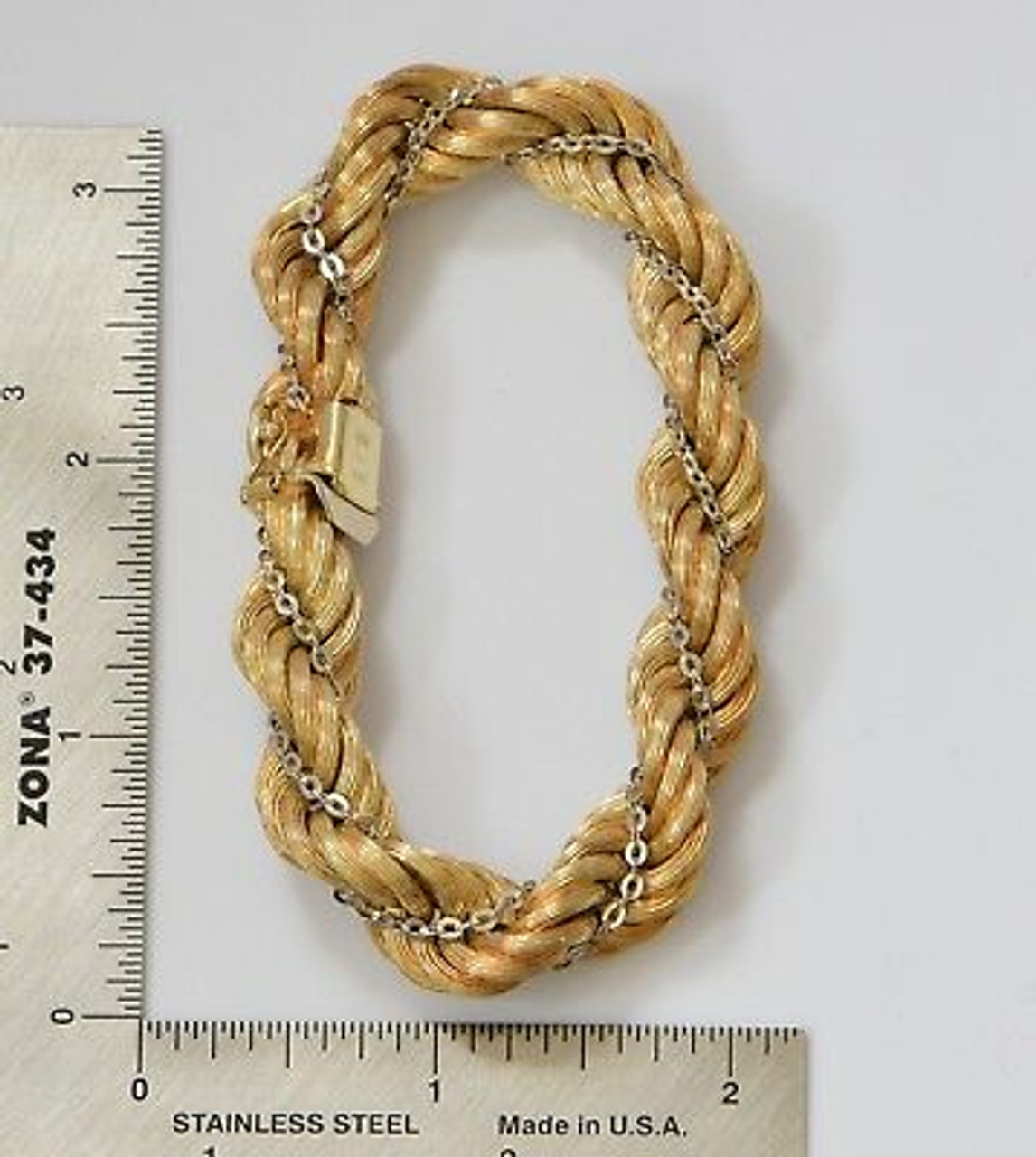 14K Yellow Gold Rope Bracelet