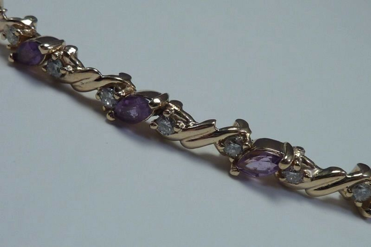 light-luxury purple Amethyst gemstone bracelet for women jewelry real 925  silver natural gem good color summer necessary gift - AliExpress