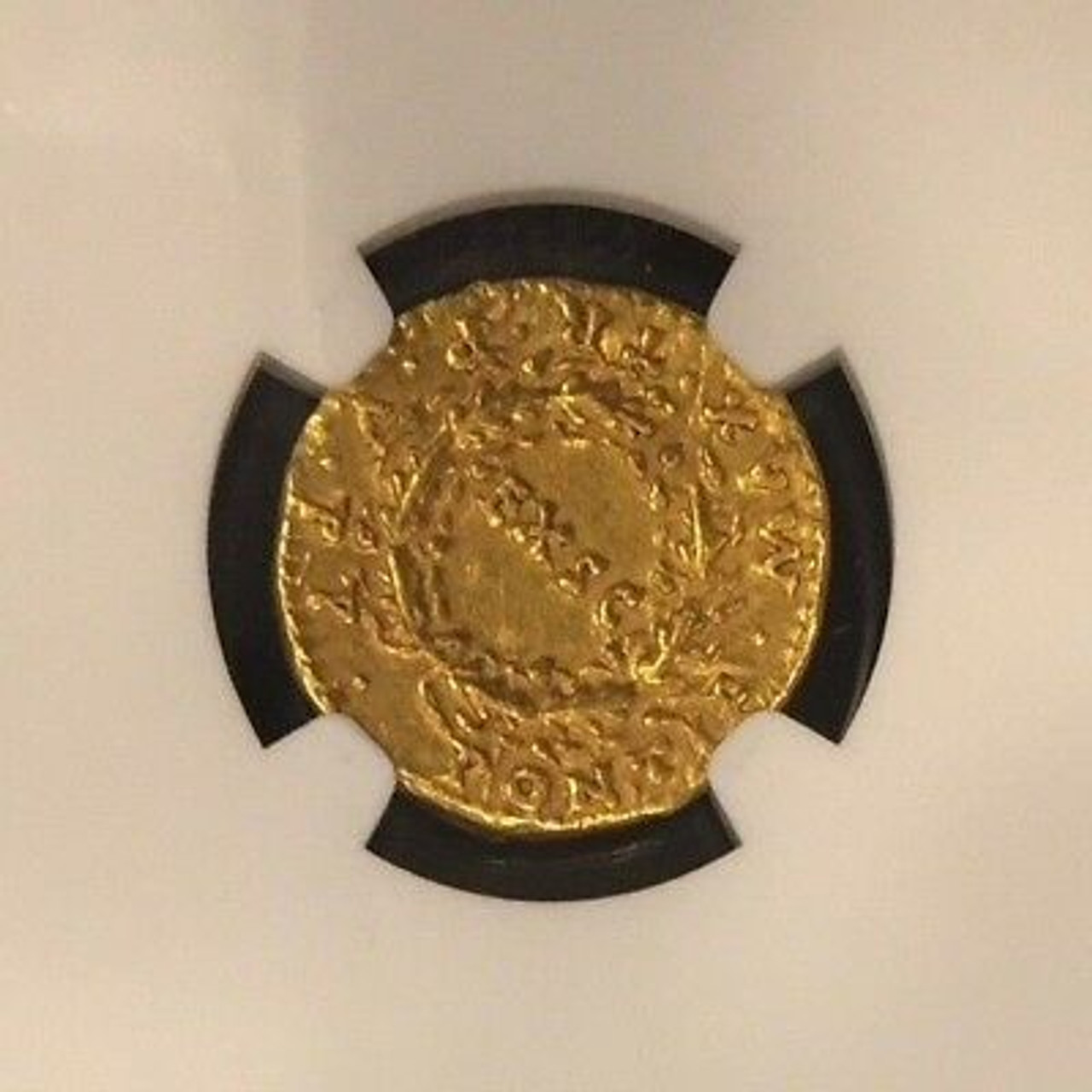 Nero, AD 54-68 Roman Empire AV Aureus rv EX SC in Oak Wreath Gold Coin