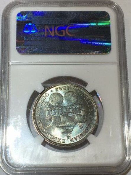 1892 Columbia’s Exposition Commemorative Half Dollar NGC MS 66 Great Colors!