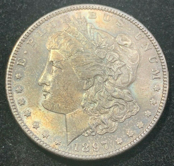 1897 Silver Morgan Dollar Toned