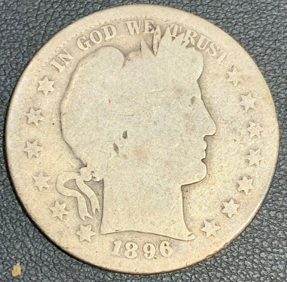 1896-S Barber Half Dollar