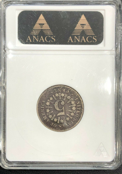 1866 Shield Nickel ANACS Fine Details Net VG8