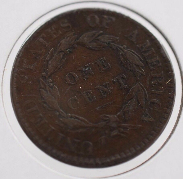 1820 Matron Head Large Cent, Very Fine Rotated Reverse Die
