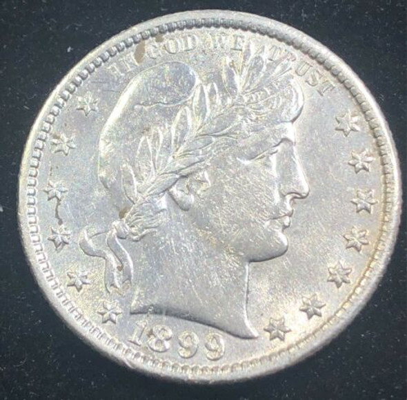 1899 Philadelphia Mint Silver Barber Quarter