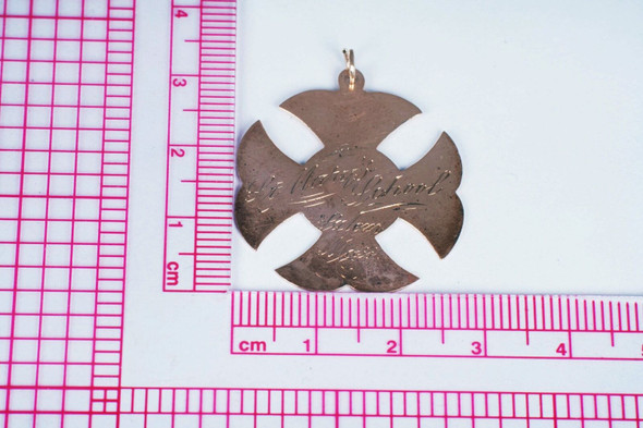 14k Rose Gold "Graduation" Pendant from St Mary's School in Salem, MA circa 1910