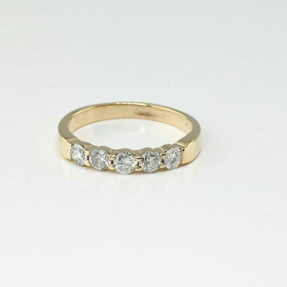 14K Yellow Gold 1/2ct Diamond Ring G SI 1 Size 5 Circa 1980