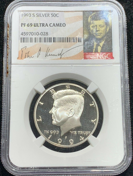 1994-S JFK Proof NGC PF 69 Ultra Cameo NGC ERROR Labelled 1993-S