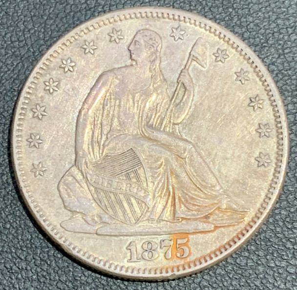 1875 Seated Liberty Half Dollar