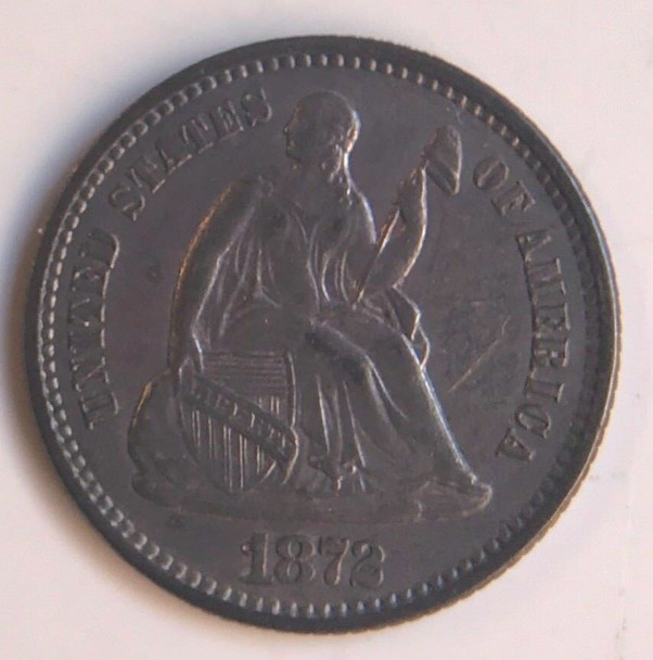 1872 Seated Half Dime