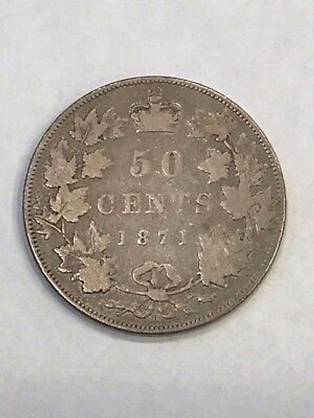 1871-H Canada Fifty Cents