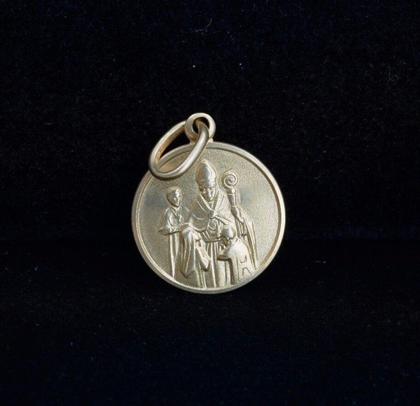 14k Yellow Gold Papal (Pope) Pendant