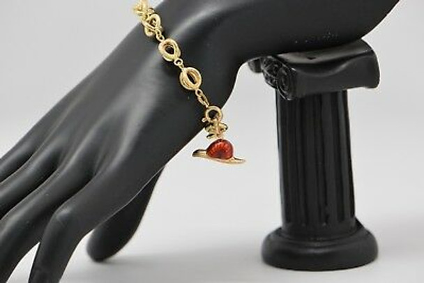 18K Yellow Gold Snail Charm Bracelet, Circa 1970