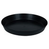 These high-quality Premium Saucers are made of thick, durable, black plastic, and they're available in sizes from six up to sixteen inches.