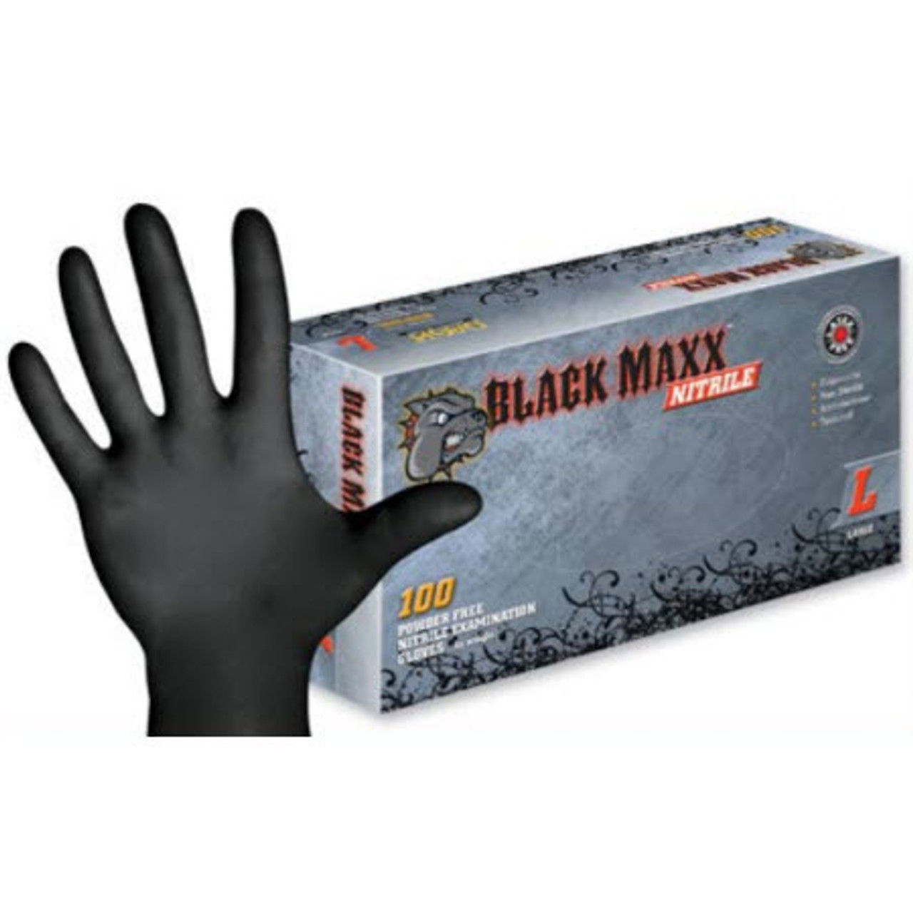 Black Maxx Nitrile Gloves